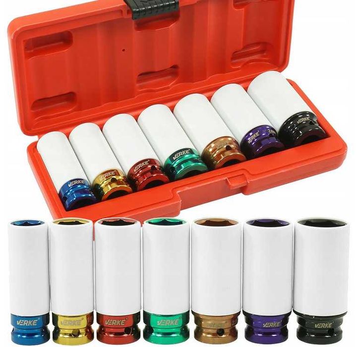 Zestaw Nasadek Udarowych Do Felg Aluminowych Kół 17-27