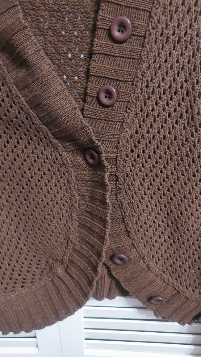 Sweter ażurowy rozpinany M/L