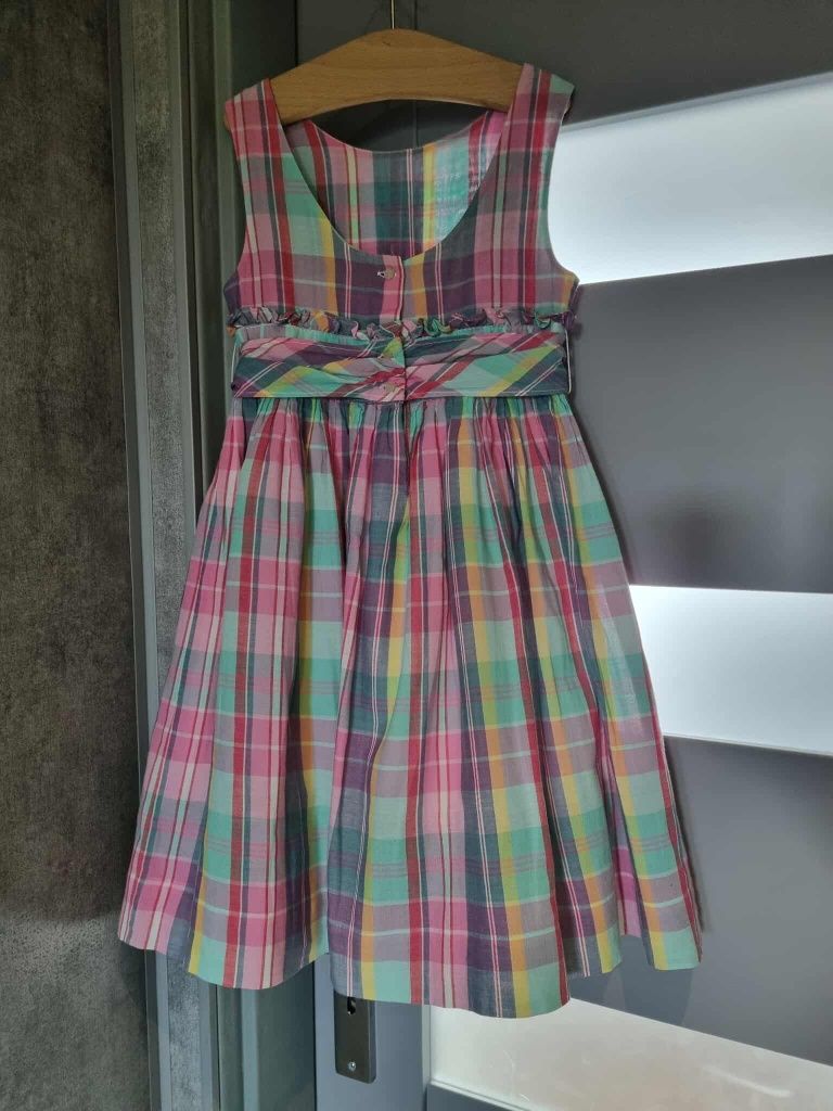 Sukienka w kratę Ralph Lauren 110 / 116 5