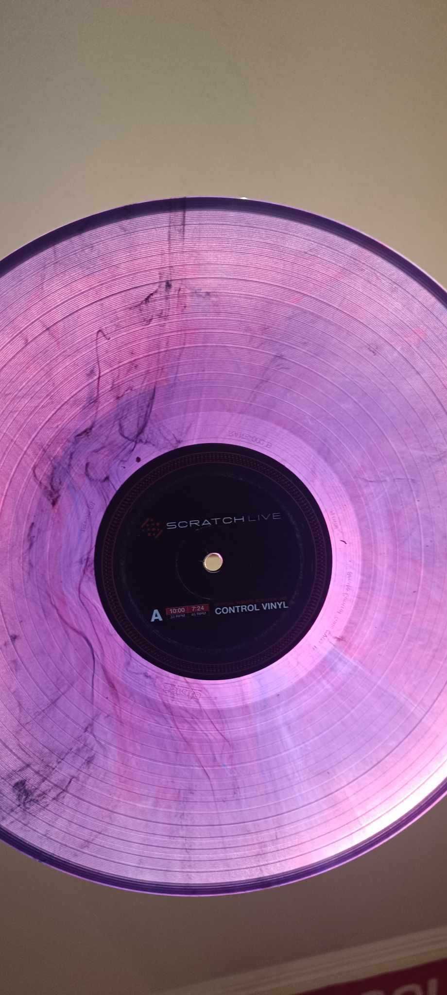 Gramofon Technics 1210 MK2 + slipmata + serato vinyl purple