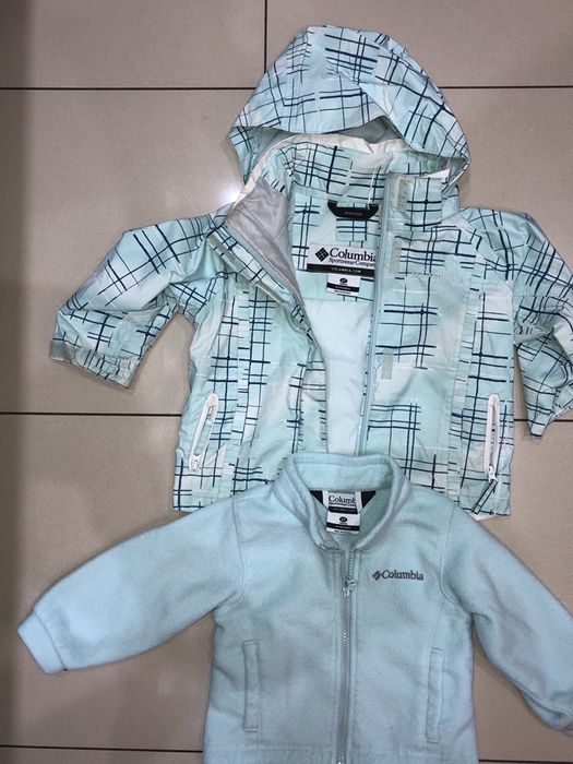 Kurtka wiatrówka + polar Columbia