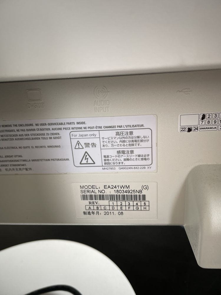 Monitor NEC E241WM