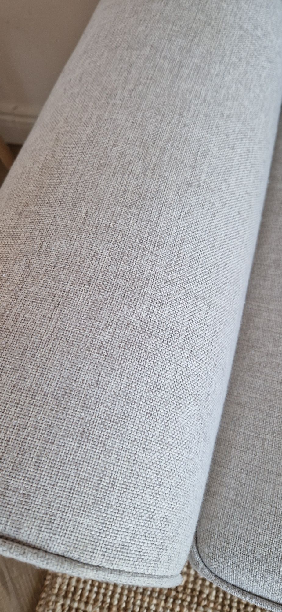 Evertsberg sofa narożna rozkładana  z pojemnikiem narożnik ikea kremow