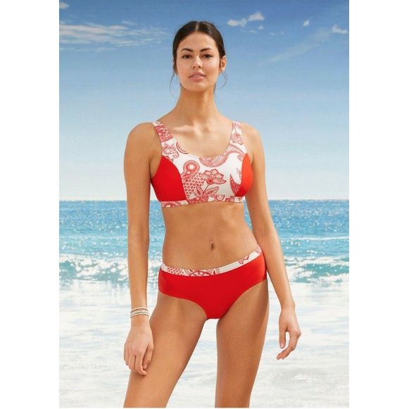 bonprix 2 cz bikini ze wzorem orientalnym 42