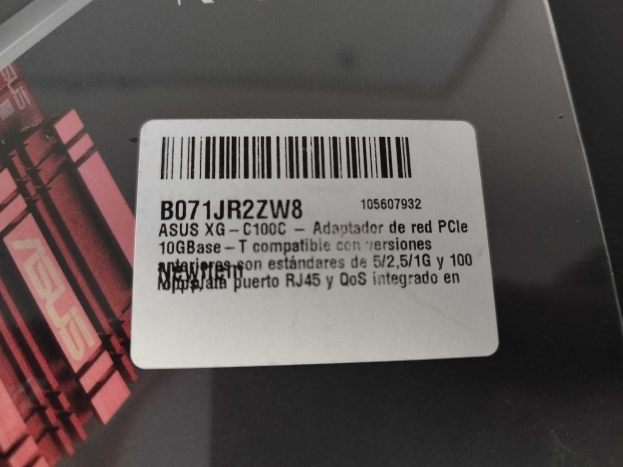 Adaptador de rede PCIe ASUS XG-C100C
