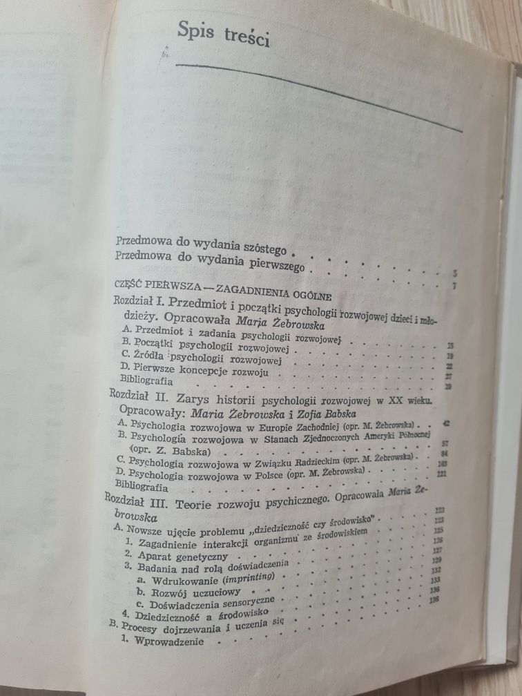 Psychologia rozwojowa dzieci i młodzieży pod red. Marii Żebrowskiej