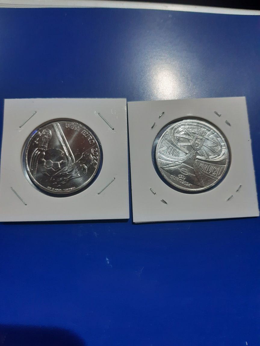 Moeda 5€ uefa 2024 unc rara