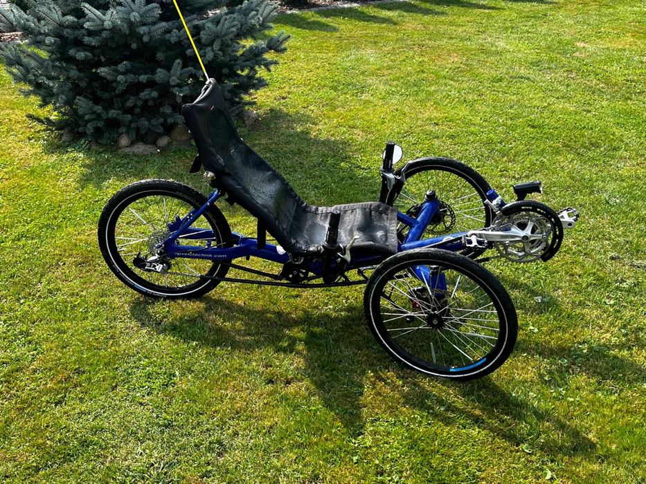 Rower trójkołowy poziomy Gekko