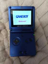 Nintendo Game Boy Advance SP AGS-001 blue синего цвета