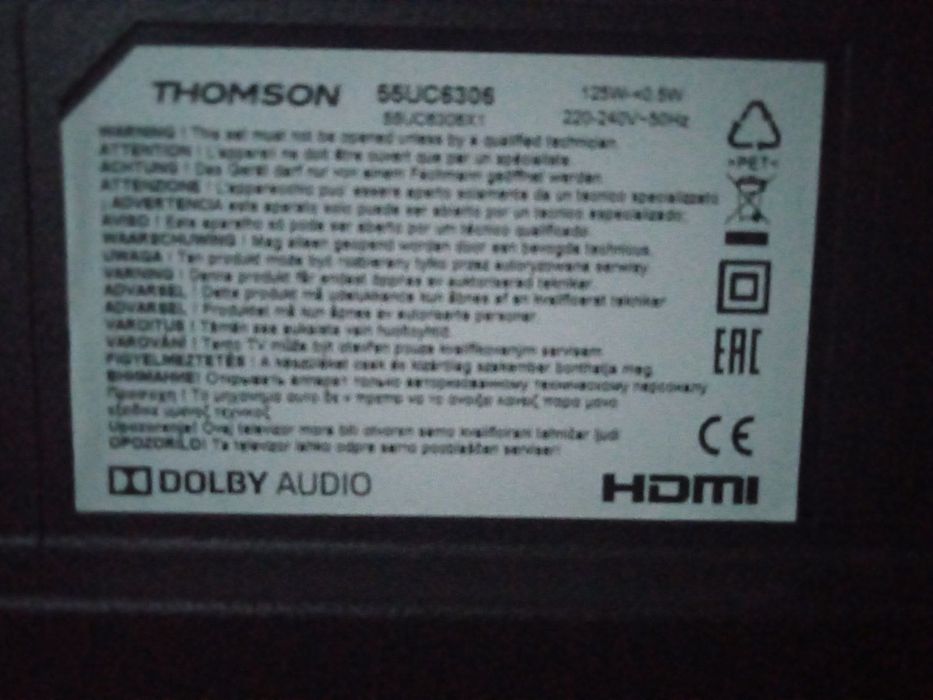 Thomson 55UC6306 4K Телевізор 4К