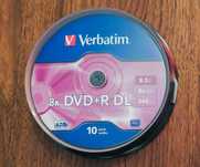 Verbatim DVD+R 8,5GB 8x DL DOUBLE LAYER CAKE 10 sztuk, zafoliowane