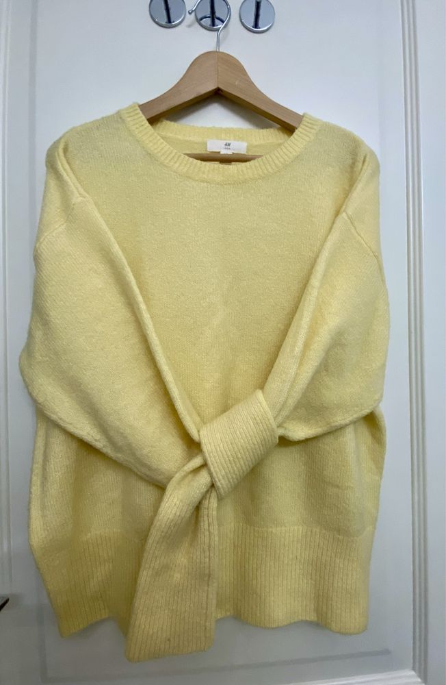 Żółty sweter H&M rozm. M