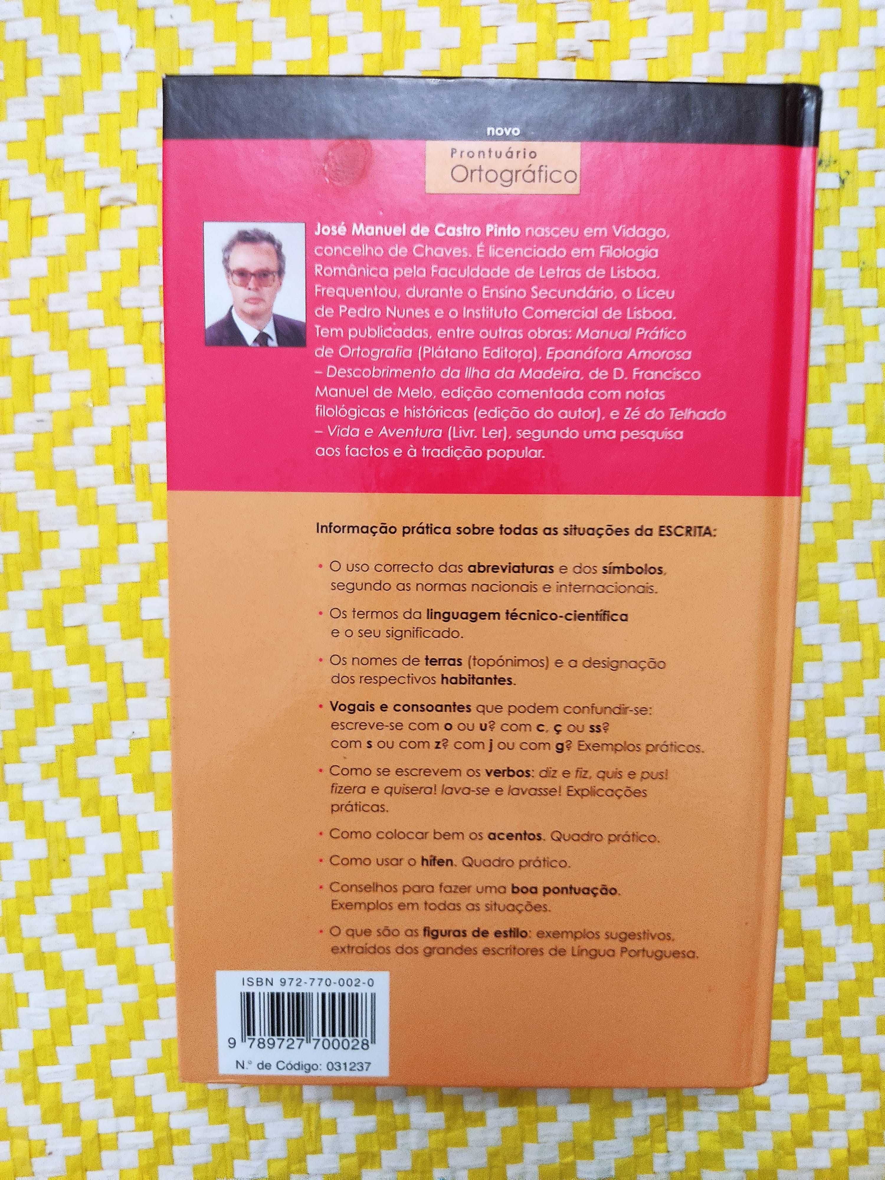 NOVO PRONTUÁRIO Ortográfico– 
J M de Castro Pinto