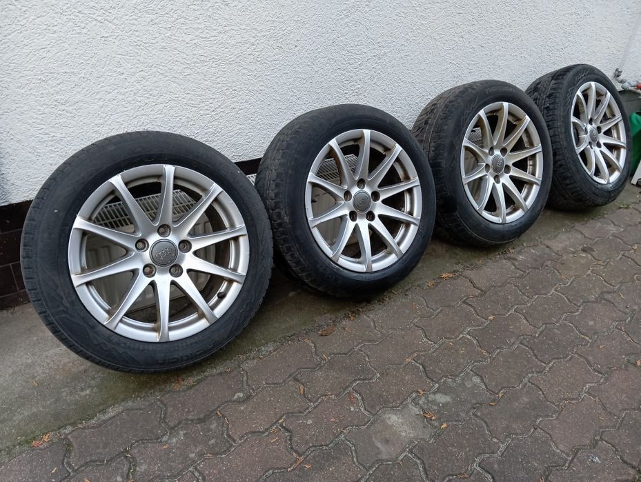 Felgi aluminiowe z oponami zimowymi do Audi 5x112