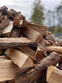 Drewno kominkowe na palecie oraz luzem | Buk Dąb Brzoza Grab | Pewne