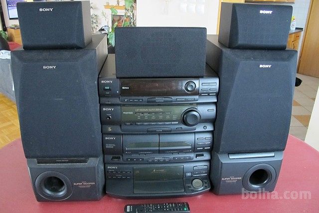 Aparelhagem Sony + Conjunto 5 Colunas excelente estado de conservação.
