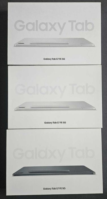 Pudełko Samsung Galaxy Tab S7 FE SM-T736B Mystic Silver Black 128/64GB