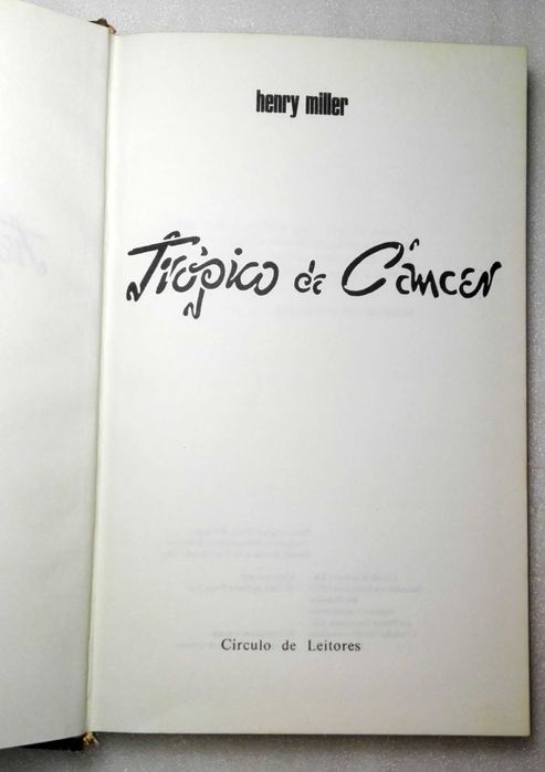 Livro Trópico de Câncer