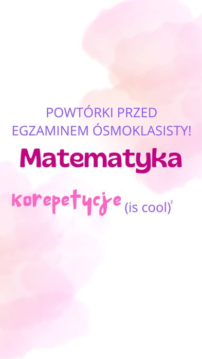 Matematyka korepetycje egzamin ósmoklasisty szkoły podstawowej online