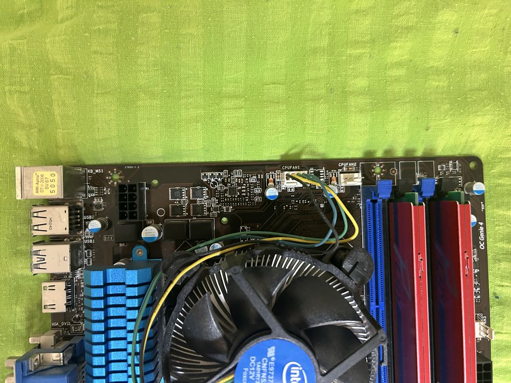 Комплект мат.плата MSI b85-g41, intel core i5 4690, 16gb ram