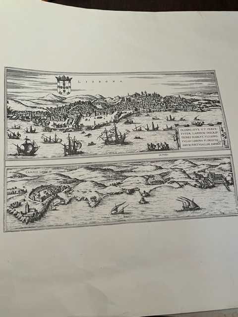 Estampa antiga de Lisboa