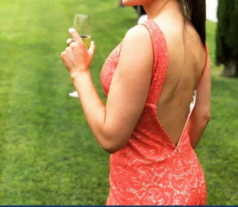 Vestido cerimónia elegante