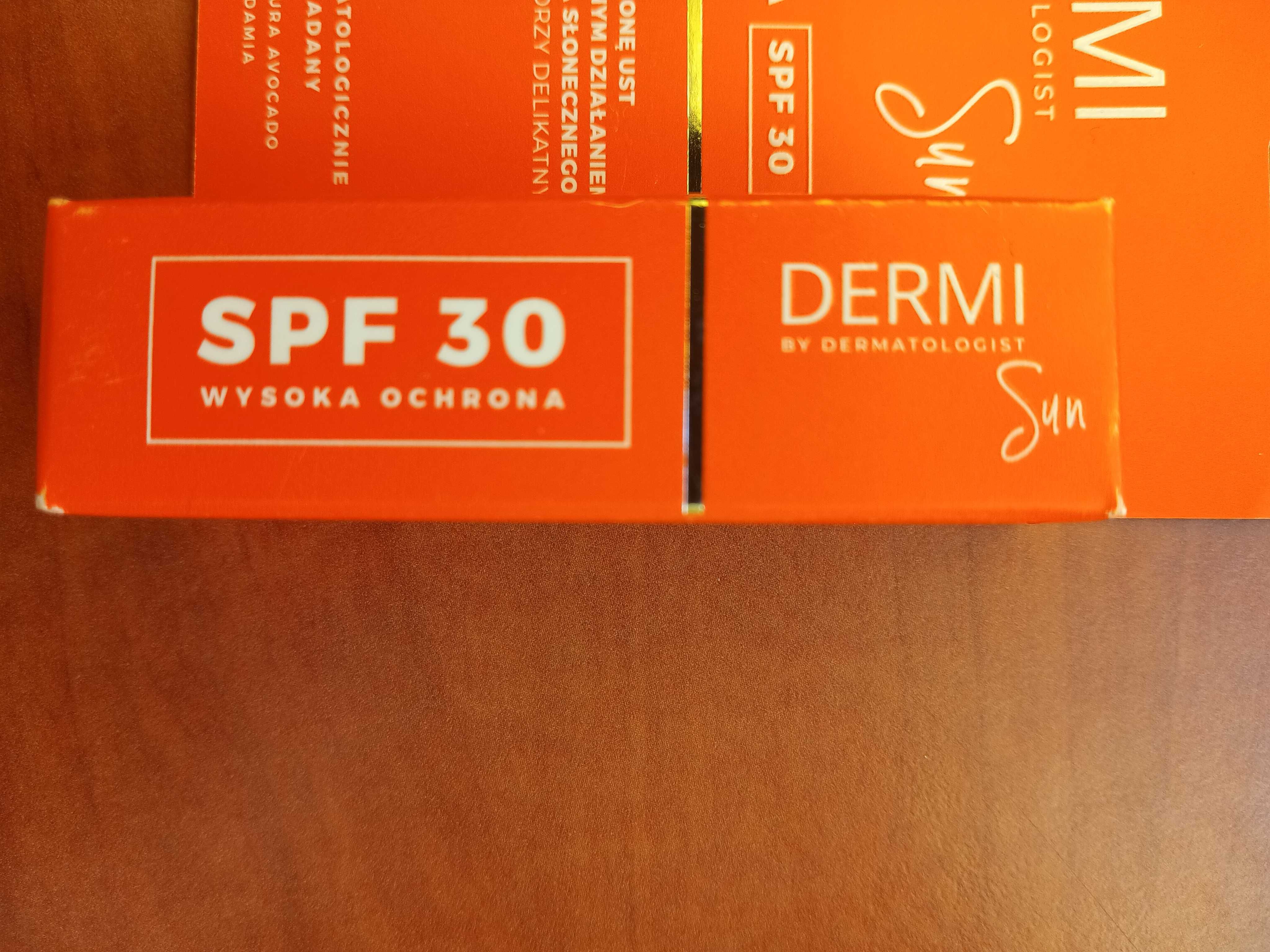 DERMI SUN SPF30 Pomadka z filtrem ochronnym do ust 4,5 g