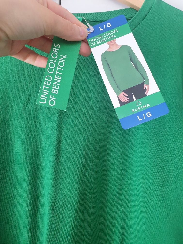Bluzka Benetton L/XL zielona