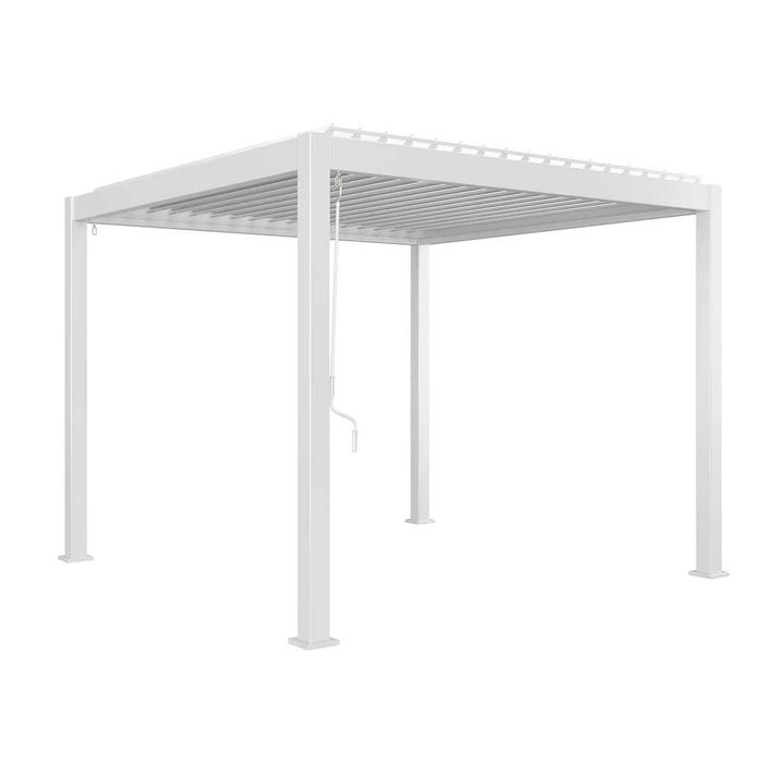 Garden Space Pergola -70%  PERARA 300x300 biała + 1 roleta 300cm