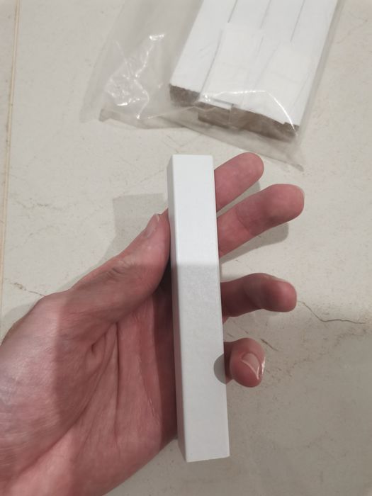 Блок для стику МДФ плінтусу, білий