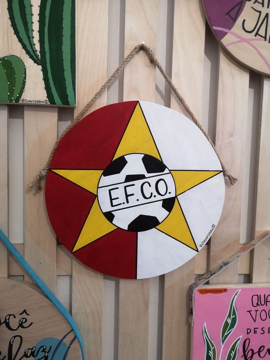 Placa de madeira personalizada