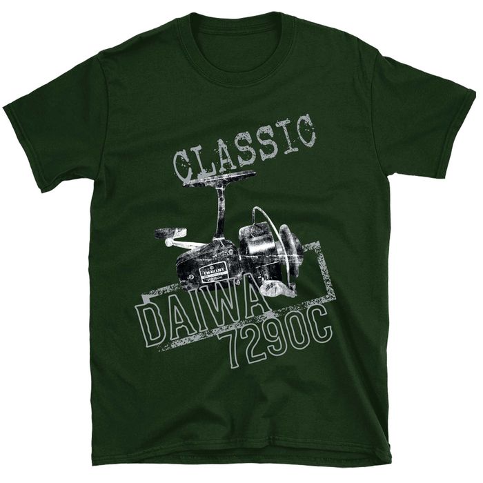 Koszulka wędkarska, Koszulka na ryby, kołowrotek na koszulce