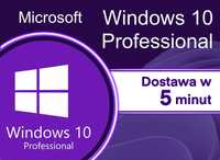 Windows 10 Professional Pro Klucz Licencja DOSTAWA 5 MINUT DOŻYWOTNIO