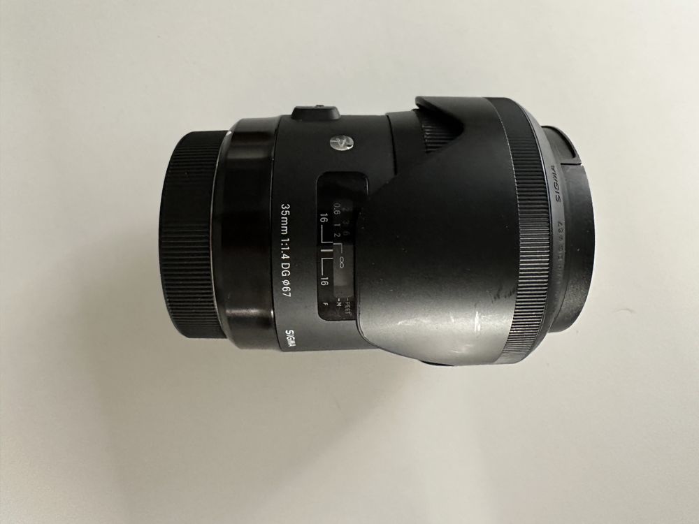 Sigma 35 f1.4 Art Canon Filtr UV+ Adapter RF + Sigma Dock