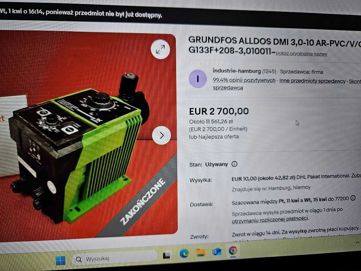 pompa dozująca ALLDOS premium Grundfos