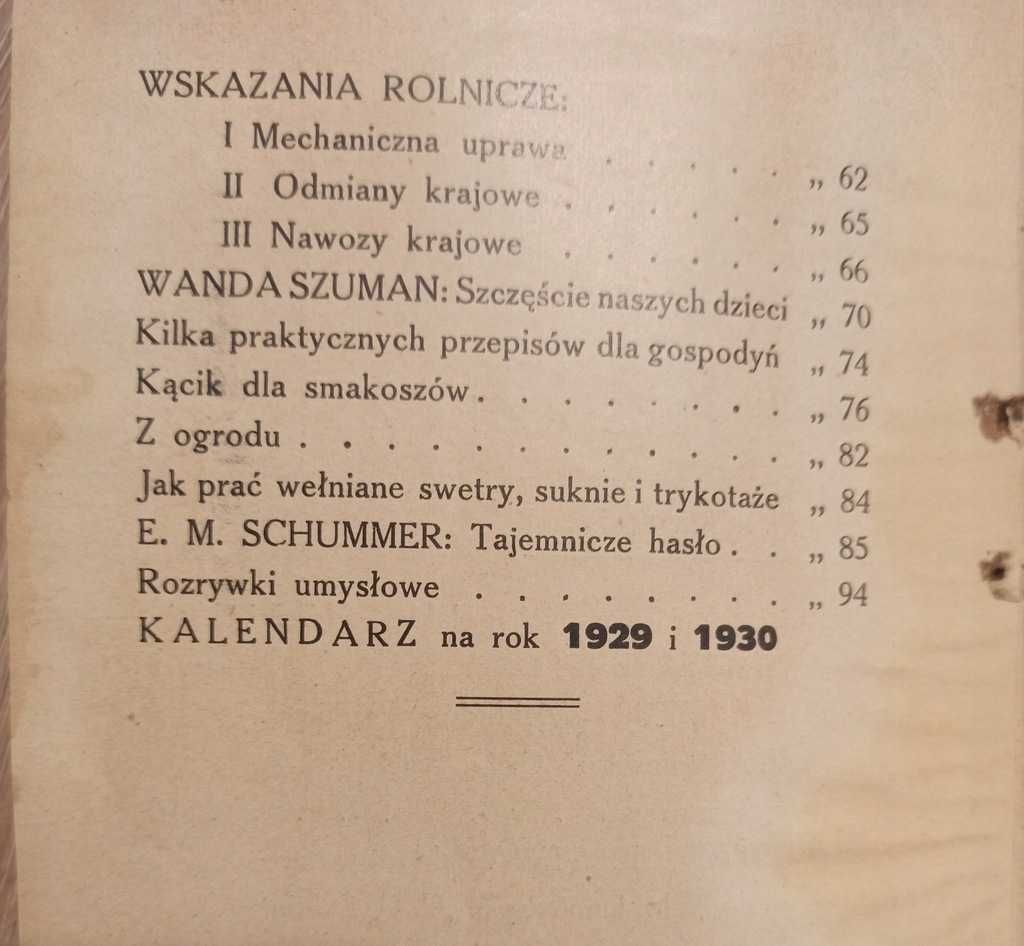 Trójkąt w Kole - O Rodzajach i Wartości Polskiej Włóczki 1929r