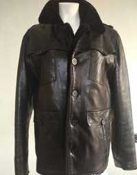 Куртка пальто кожаная мужская