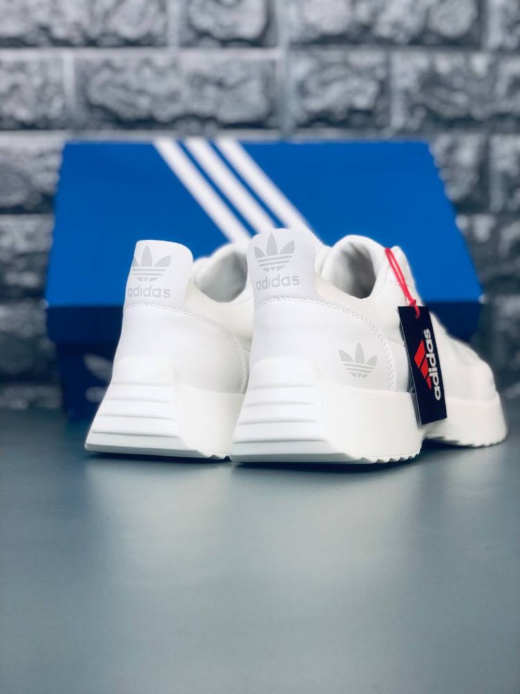 Кроссовки Адидас белые натуральная кожа білі кросівки Адідас Adidas