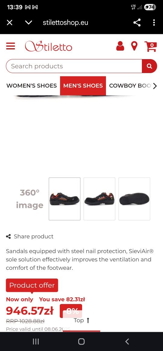 Buty robocze Sievi Boa S1P r.43