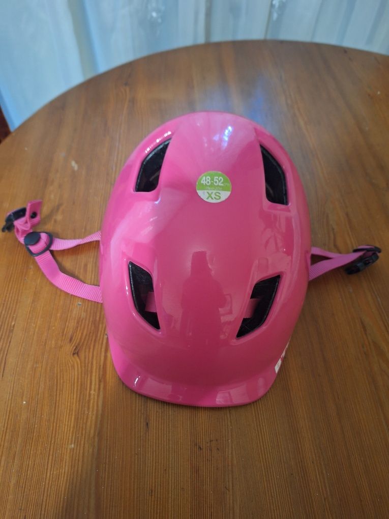 Kask rowerowy dla dziewczynki Decathlon (rozmiar XS 48-52)