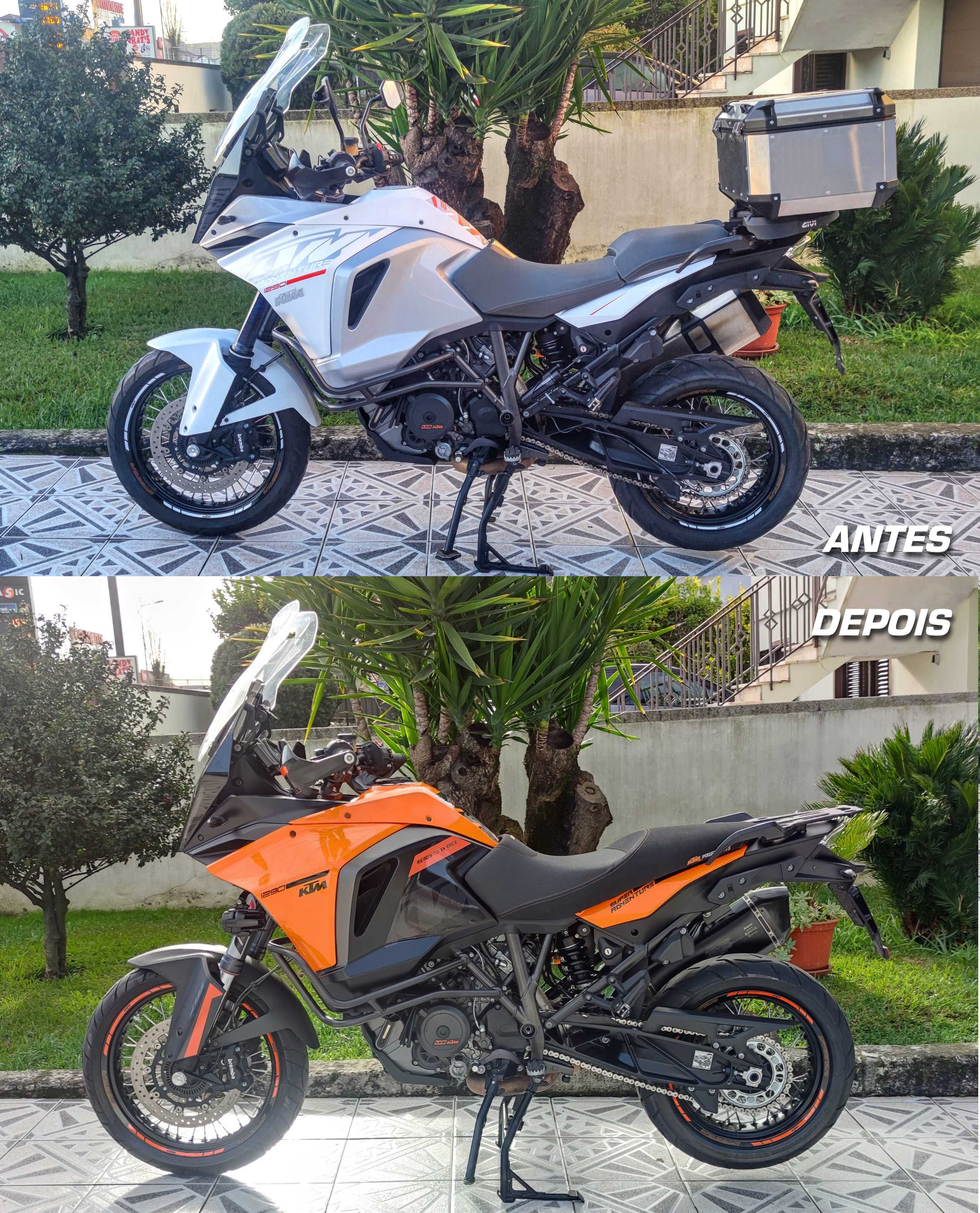 KTM Super Adventure Autocolantes e personalizações motas e malas