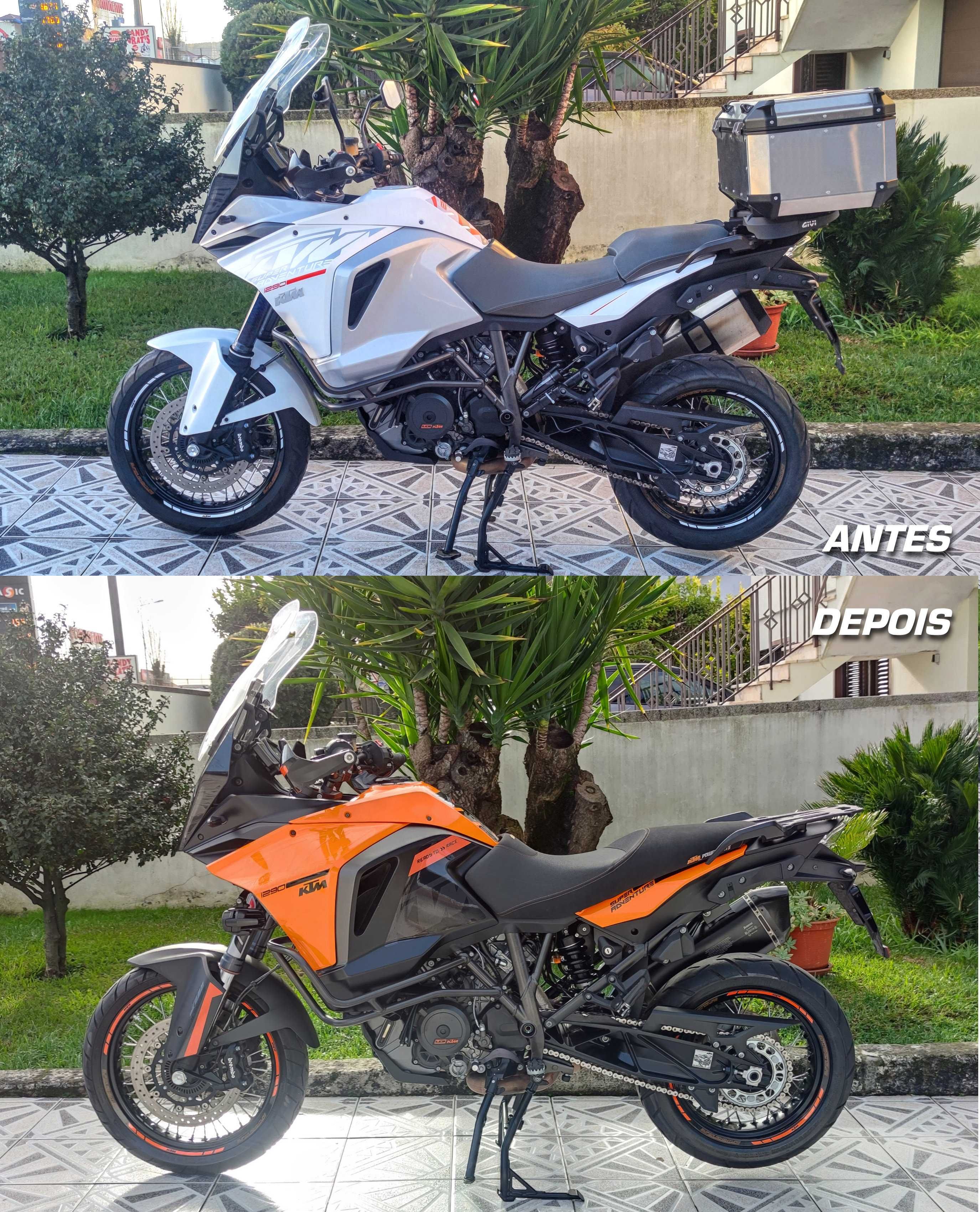 Autocolantes e personalizações motas e malas KTM Adventure