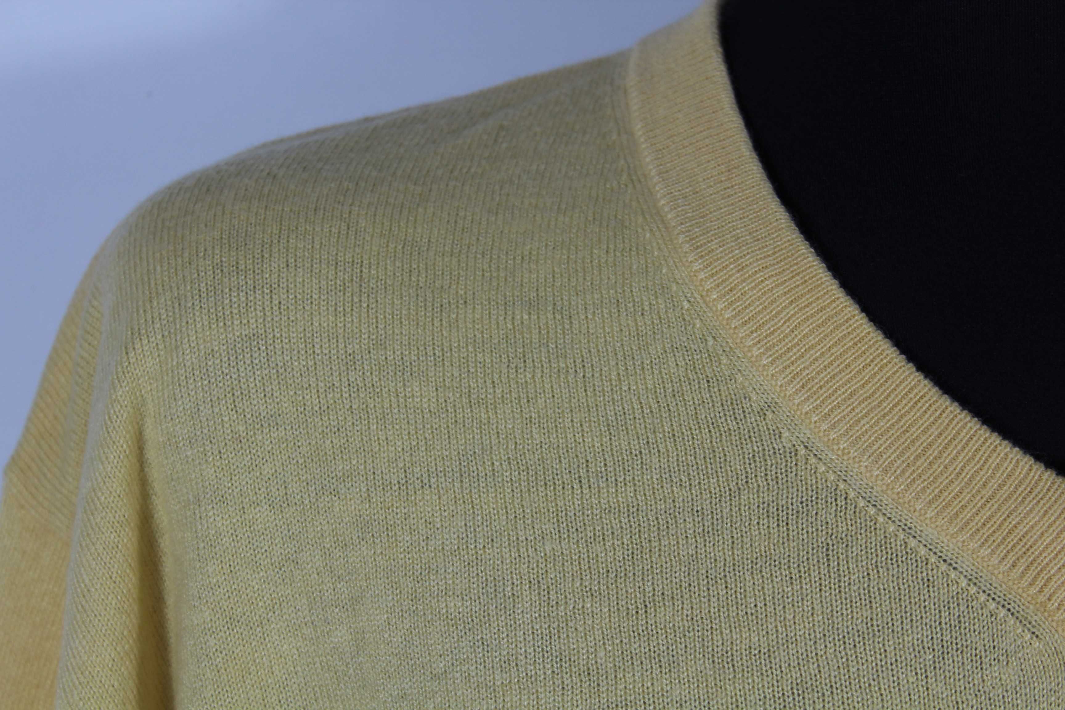 BARISAL sweter męski wełna z kaszmirem 56 XXL