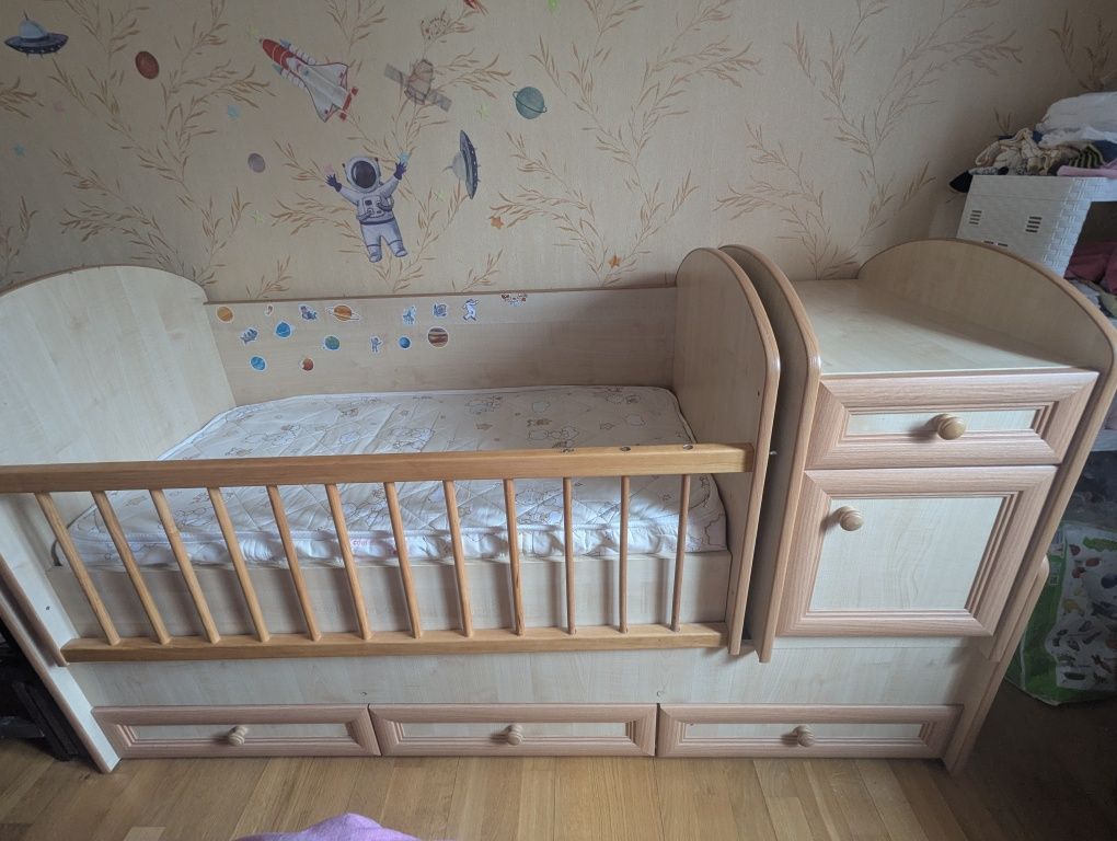 Ліжечко дитяче, ліжко, колисочки, трансформер, ліжко дитяче