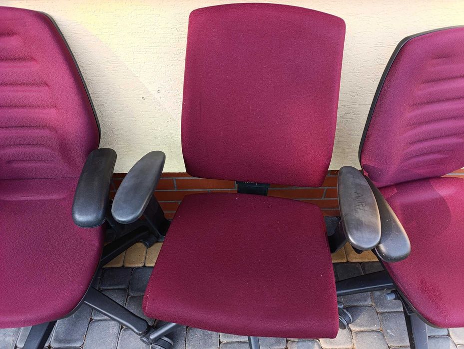 Krzesła do biurka krzesło mobilne obrotowe czarne bordo