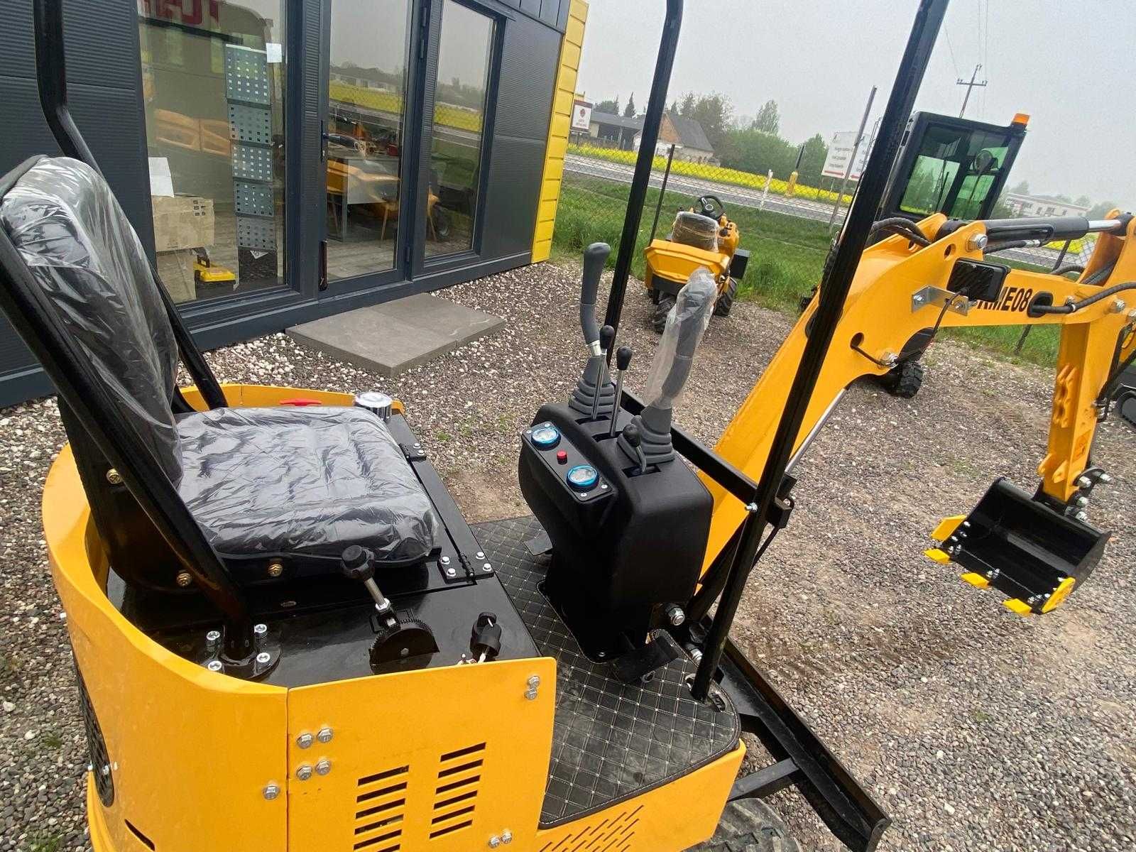 Minikoparka gąsienicowa APS KME08 NOWA 2025, gwarancja,dostępna