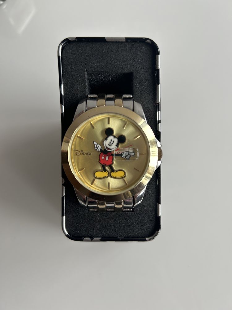 Oryginalny nowy złoty zegarek Disney Mickey limited edition