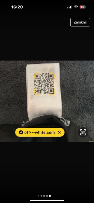 Czapka off-white klasyk