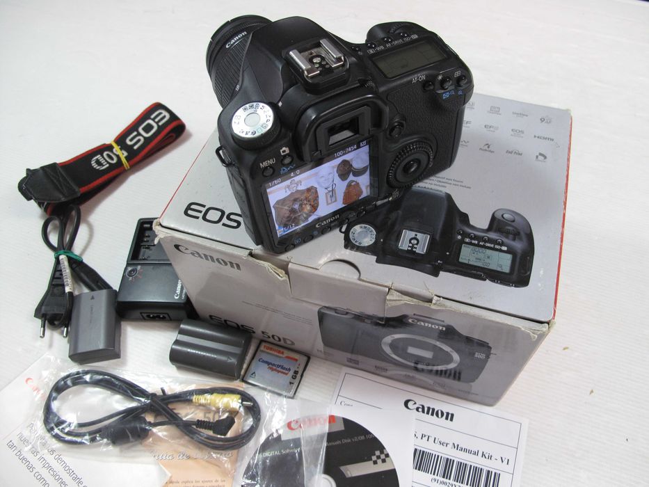 Canon 50D+18-55mm na caixa só 31 mil disparos - Como Nova