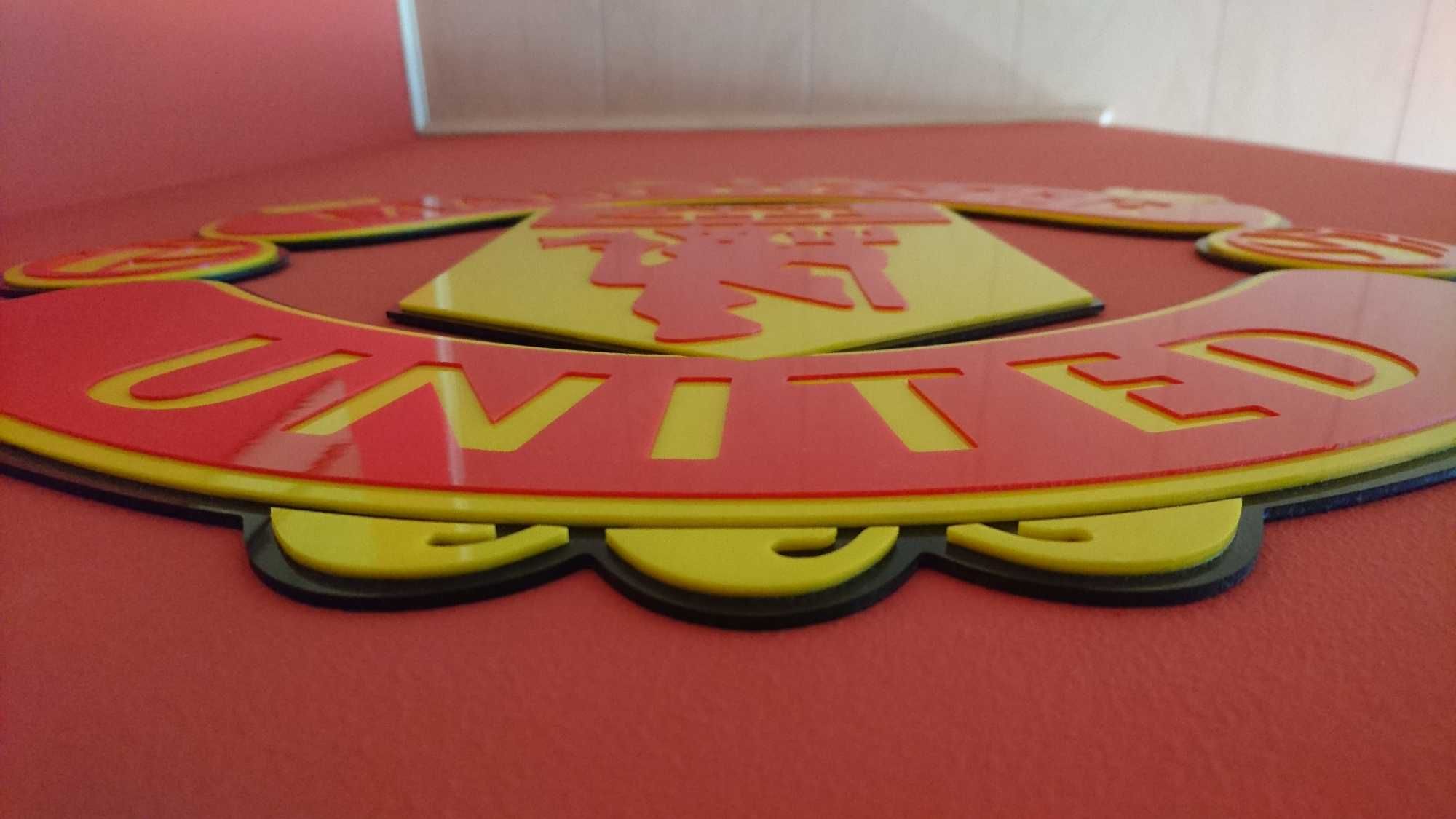 Herb Klubowy 3D Manchester United do pokoju na ścianę gadżet prezent